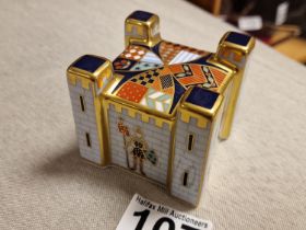 Royal Crown Derby 'Treasures of Childhood' Fort Imari Paperweight - 5.7cm tall