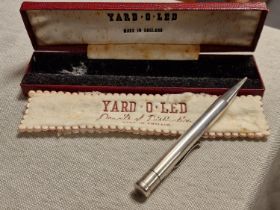 Casede Hallmarked Sterling Silver Yard-O-Led Propelling Pencil - 18.7g