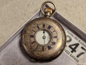 1902 Antique Chester Hallmarked Silver Pocketwatch - 102.9g