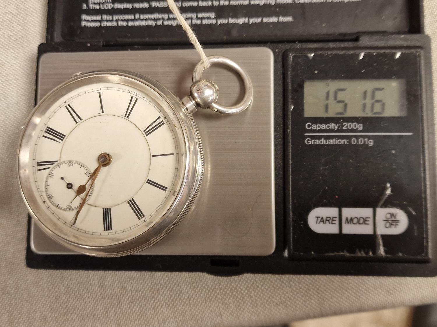 Antique Chester 1883 Silver Pocketwatch - 151.6g - Image 4 of 4