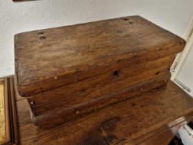 Small Twin Handled Pine Craftsmen's Box