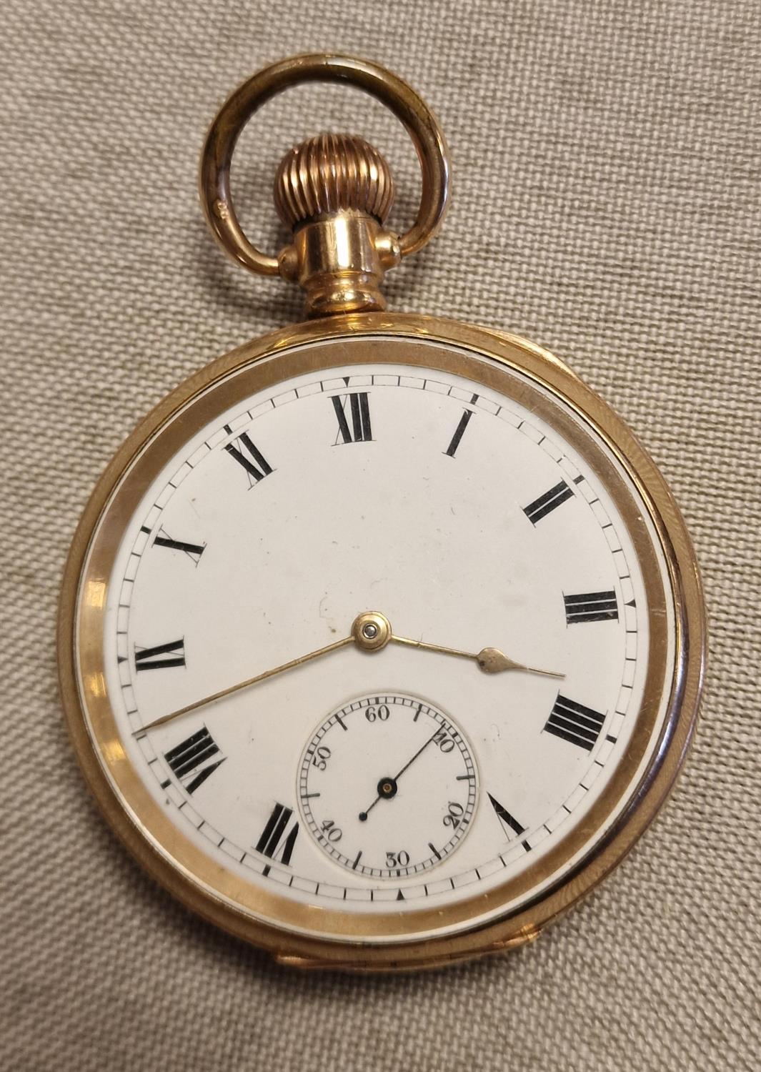 Waltham Mass 15 Jewel Gold Plated Pocketwatch - Image 2 of 4