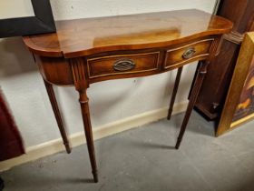 Edwardian Inlaid Wood Hall Table