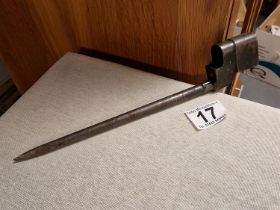 Metallic WW1 World War One Army Pigsticker Rifle Bayonet Sword - Militaria Interest