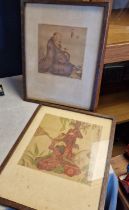 Pair of Early Framed Chinese Watercolours
