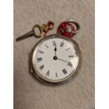 1861 Antique Birmingham Silver Pocketwatch - 40.6g