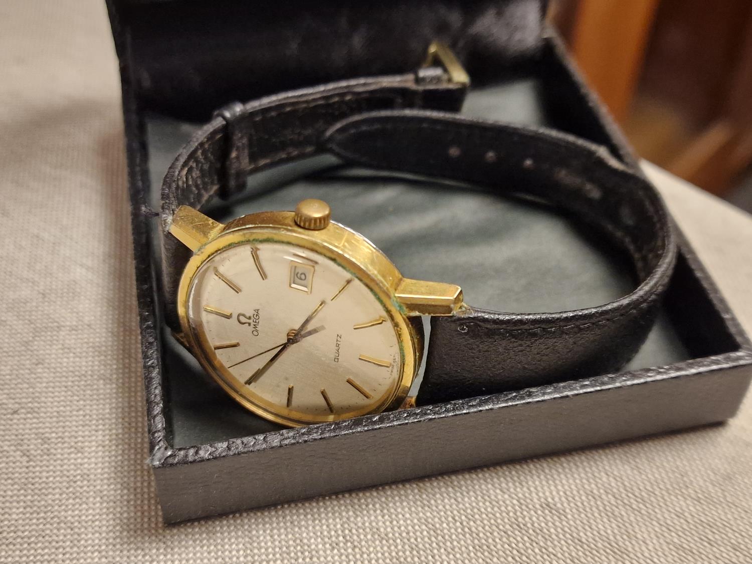 Omega Quartz Swiss Wrist Watch