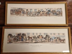 A Pair of Antique Prints of 'A Trip to Brighton' - 1824 Thos McLean