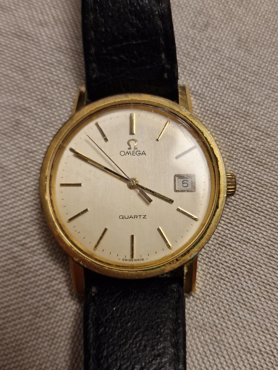 Omega Quartz Swiss Wrist Watch - Image 2 of 6