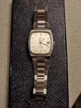 Omega Seamaster Quartz Stainless Steel Swiss Wrist Watch