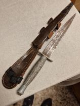 Early 1940's WWII World War Two Fairburn Sykes Fighting Knife, made by William Rodgers of Sheffield