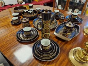 Assortment of Denby Arabesque Tea and Dinner Wares
