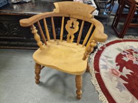 Vintage Pine Children's Windsor Chair
