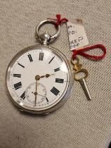 1890 Antique Silver Pocketwatch - continental 935 Silver and marked 'JJ' - 92.4g