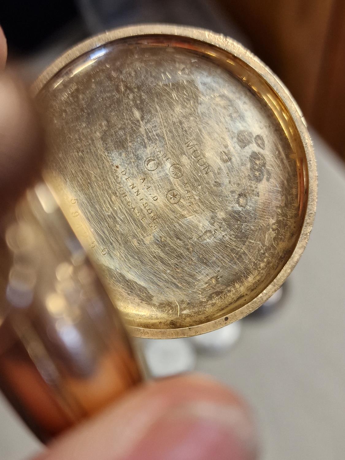 Waltham Mass 15 Jewel Gold Plated Pocketwatch - Image 3 of 4