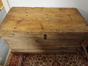 Large Pine Blanket Box