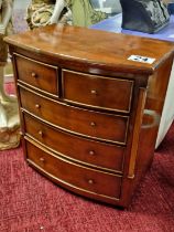 1920's Light Mahogany Apprentice Craftsman's Drawers - 32x29x19cm