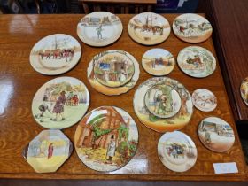 Collection of Various Antique Royal Doulton Series Ware and Dickens Ware Decorative Plates