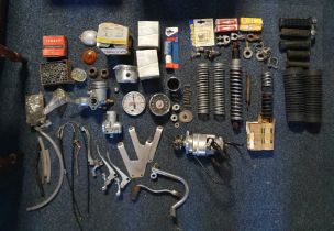 Collection of Norton Motorcycle Engine & Chassis Accessories and Motor Parts or Booklets inc Pistons