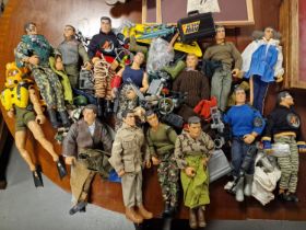 Two Lots of Action Man Figures (23 in total) + lots of accessories & vehicles