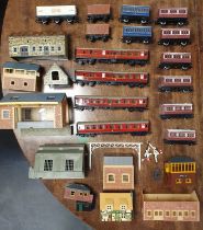 Collection of Train Railway Carriages and Tenders plus Buildings Accessories