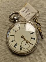 Antique Chester 1883 Silver Pocketwatch - 151.6g