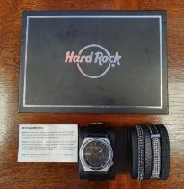 Hard Rock Café Designer Wristwatch Watch - in good working order
