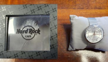 Hard Rock Café Designer Wristwatch Watch - in good working order