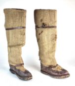 Scarce pair of RAF 'India Pattern' fug boots, worn in the North-West Frontier