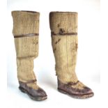 Scarce pair of RAF 'India Pattern' fug boots, worn in the North-West Frontier