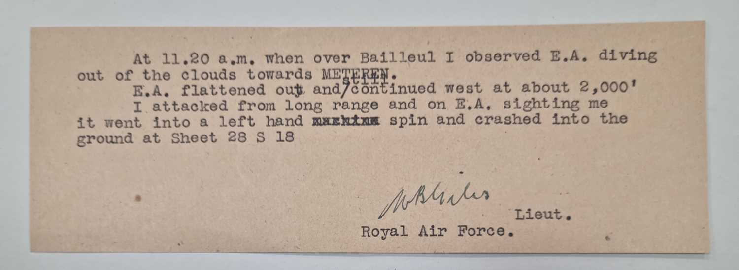 Flying Aces - Royal Flying Corps and Royal Air Force - WW1 autographs - Image 6 of 6