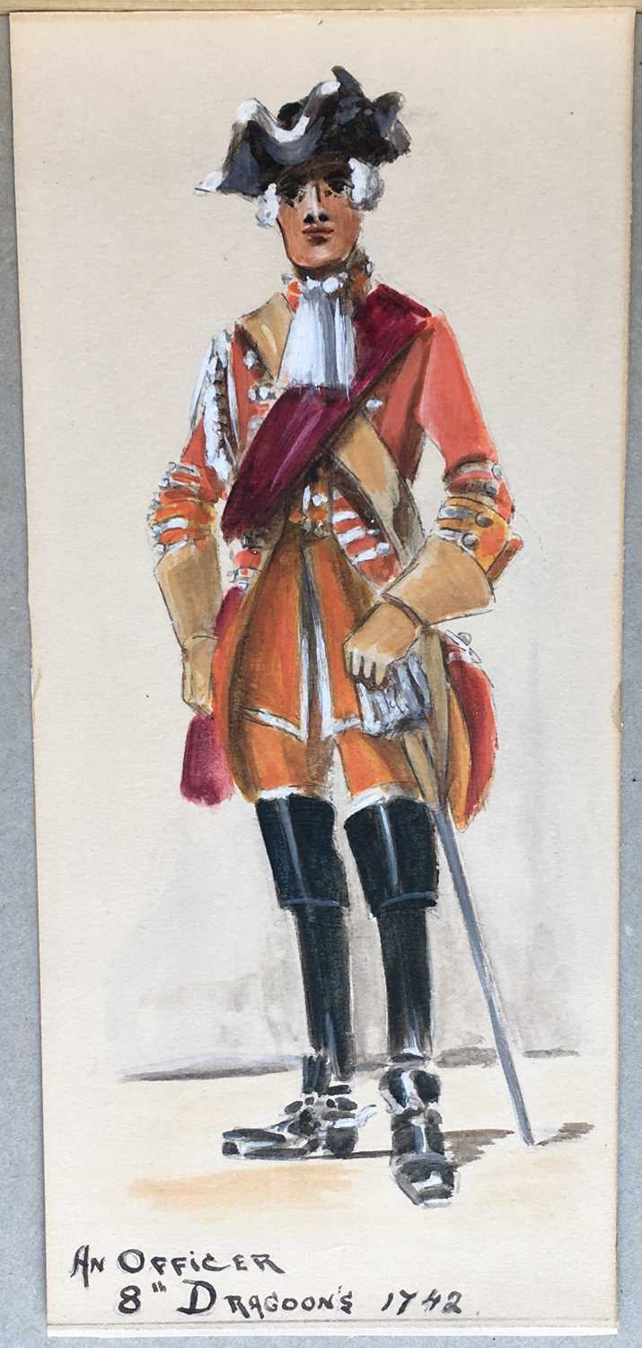 Group of Cavalry Regimental watercolours - Image 7 of 18