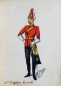 Collection of Charles Cecil Conroy Cavalry watercolours