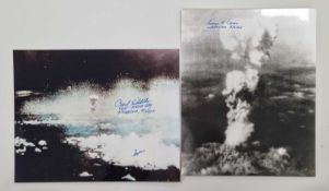WW2 Hiroshima Atomic Bomb, signed photographs
