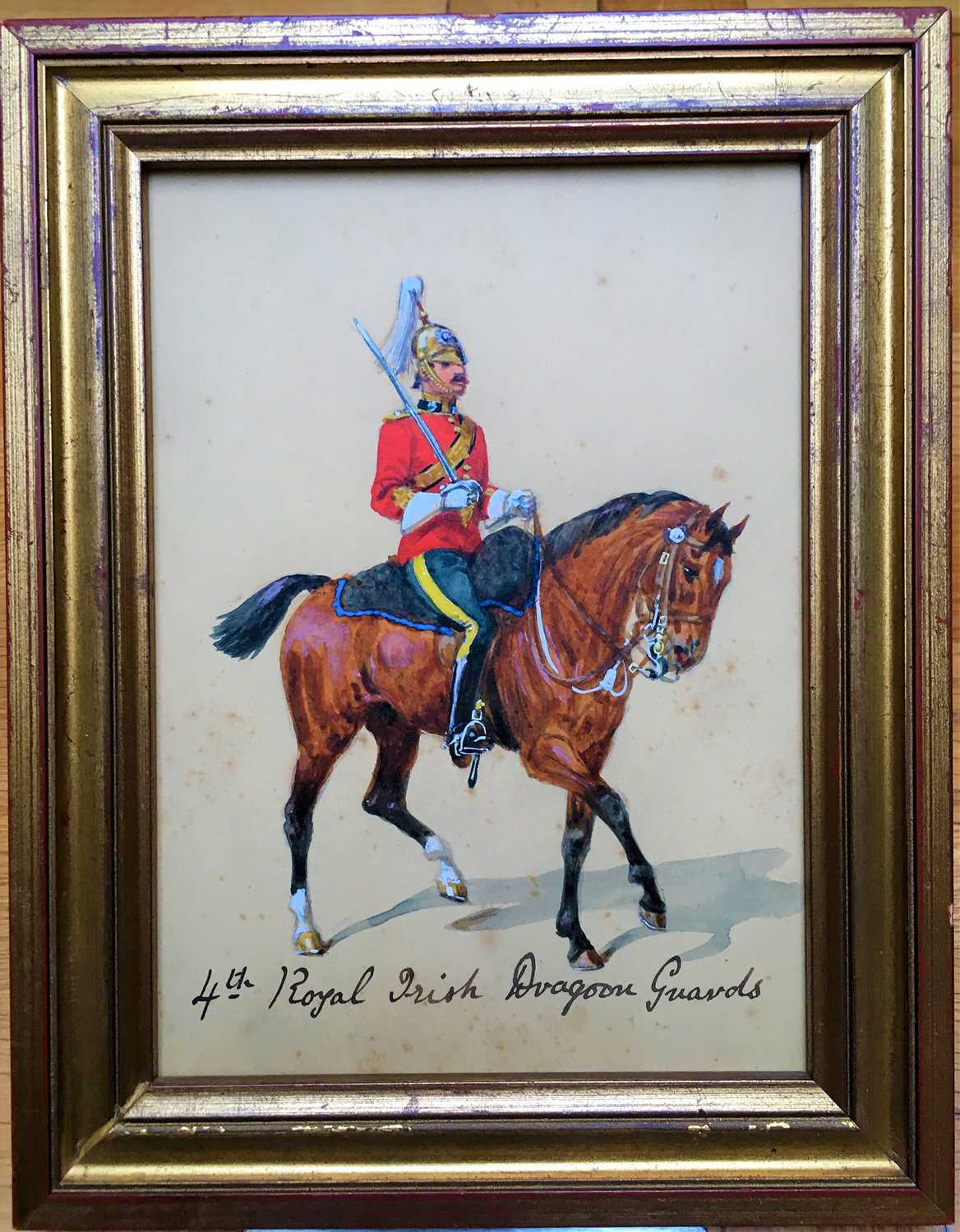 Four military portraits of Dragoons Officers, including three attributed to Richard Simkin - Image 10 of 46