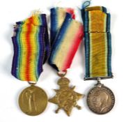 WW1 trio awarded to Gnr G.H Gould, Royal Garrison Artillery.
