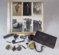 Militaria including G.S.T.P military pocket watch and a pocket knife