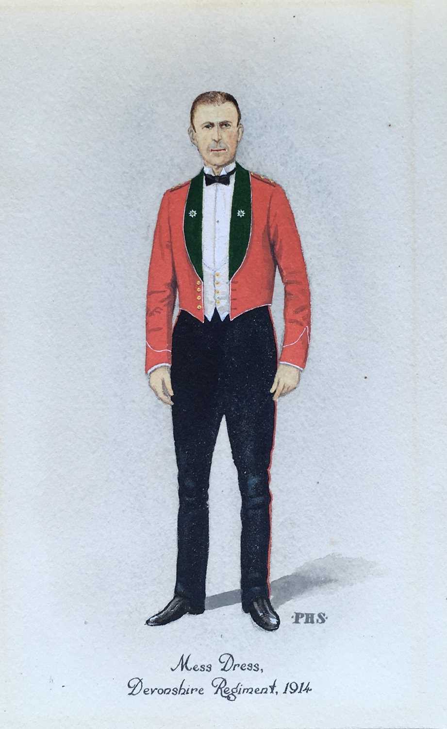 Colonel Philip Henry Smitherman (British, 1910-82) Two Devonshire Regiment watercolours - Image 9 of 23