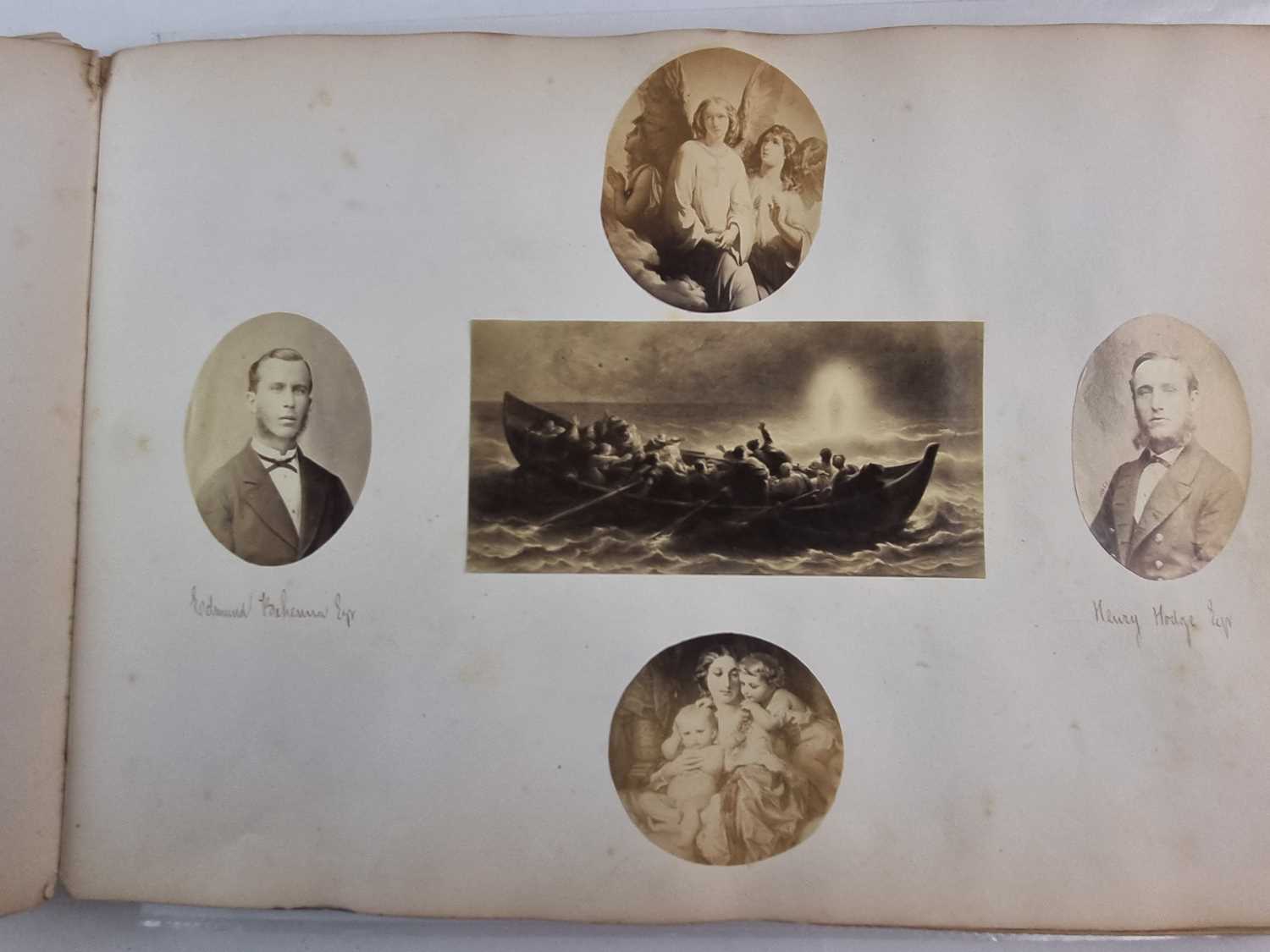 Royal Navy photograph portrait album, circa 1860-70 - Image 38 of 45