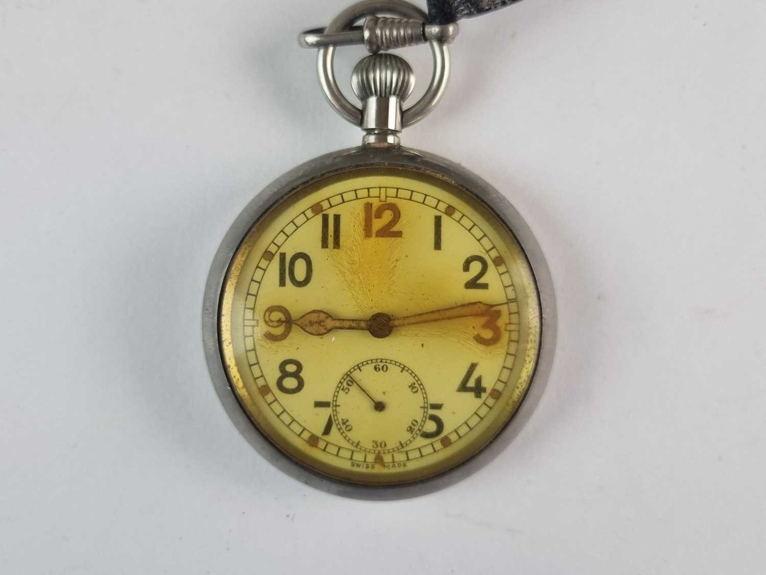 Militaria including G.S.T.P military pocket watch and a pocket knife - Image 2 of 4