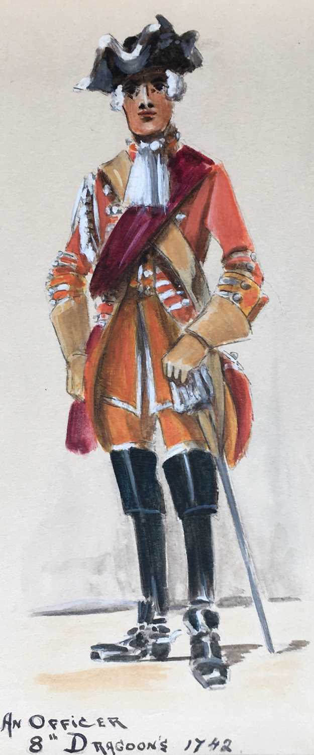 Group of Cavalry Regimental watercolours - Image 5 of 18