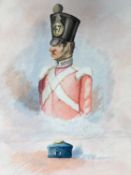 Four military watercolour portraits