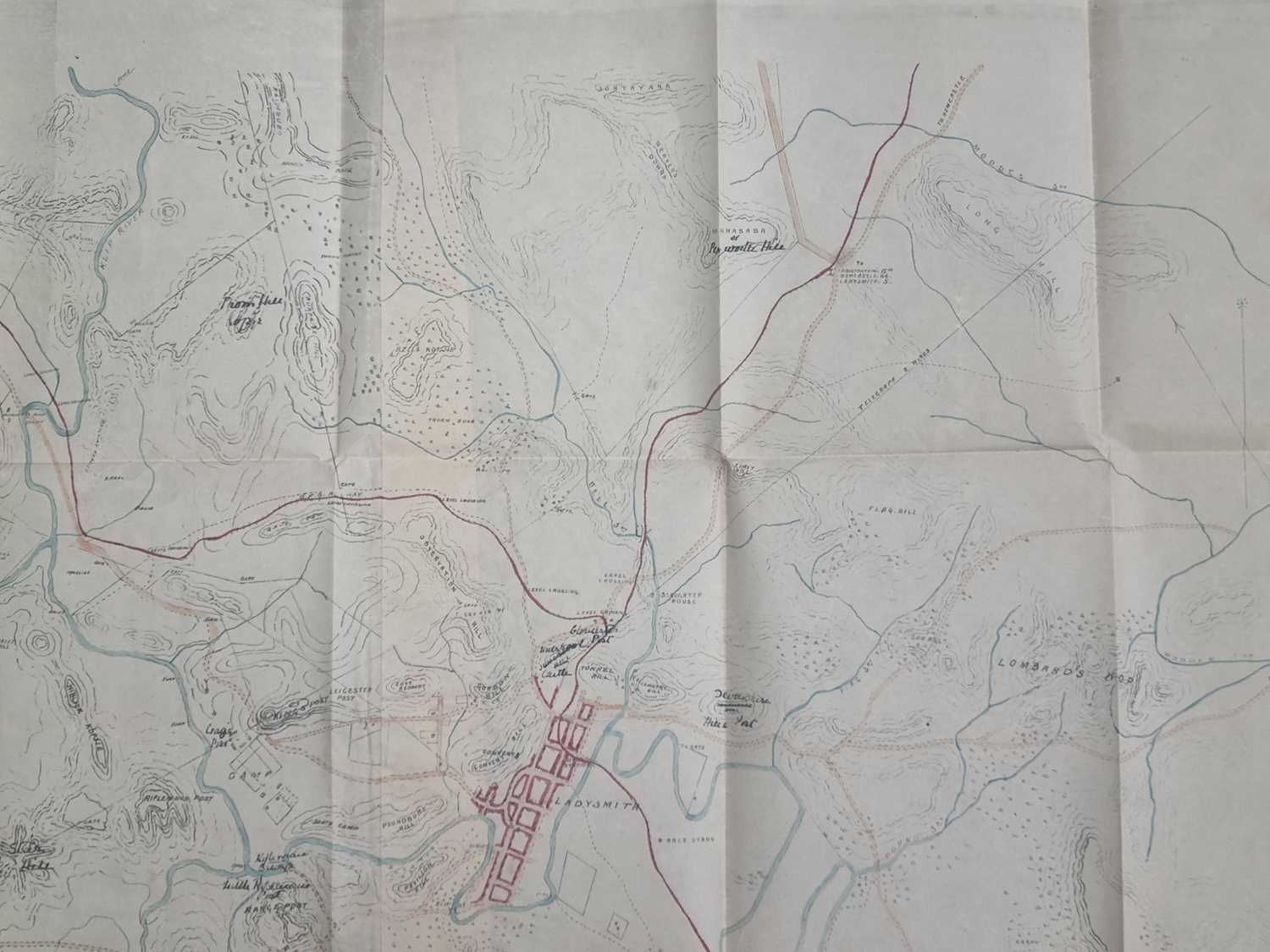 Second Boer War. Rare map of Ladysmith and a group of newspapers and illustrations. - Image 3 of 18