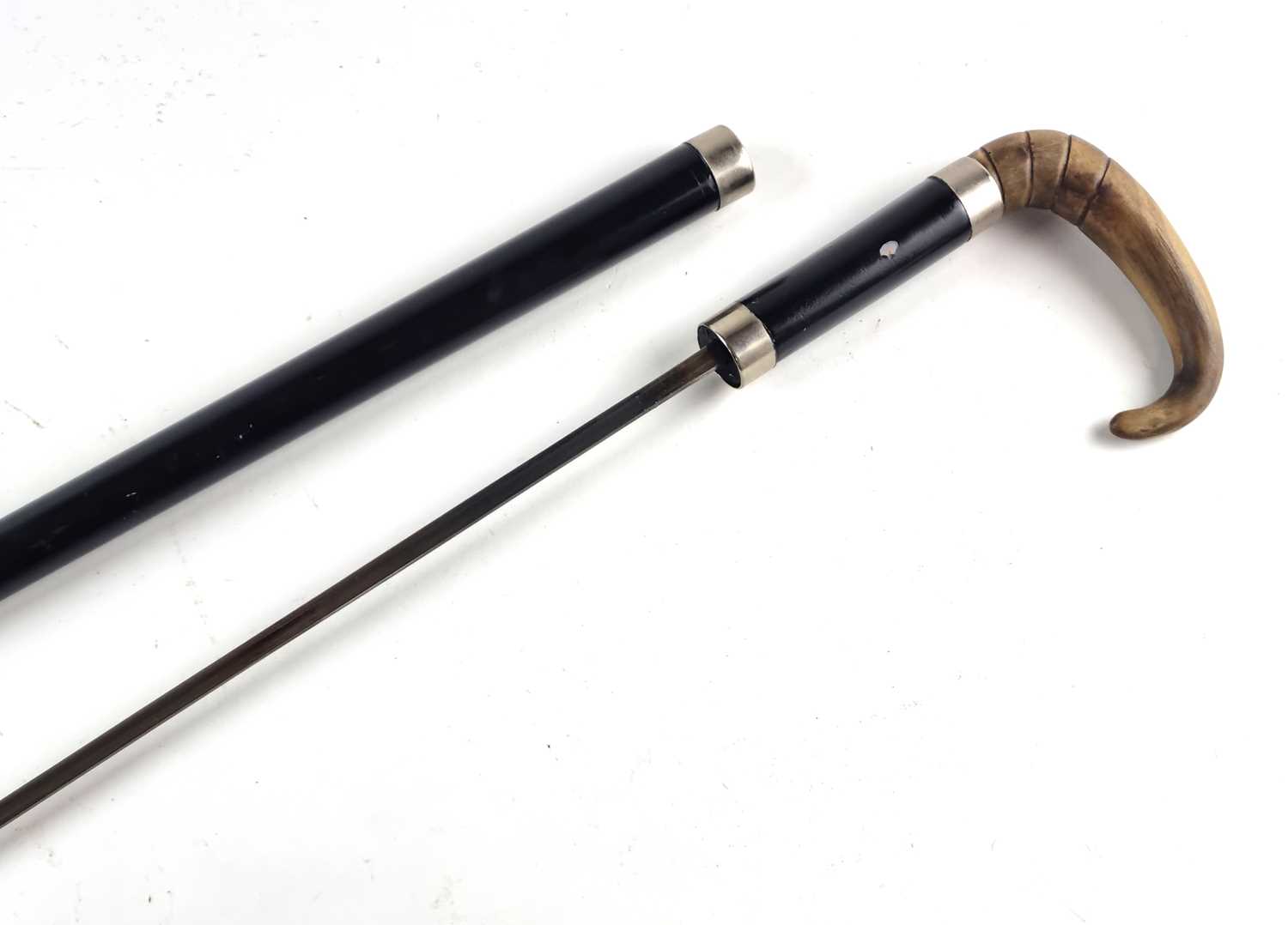Late-19th century lacquered sword cane