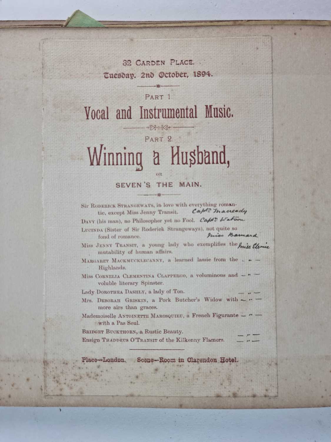 THEATRE INTEREST -Military-related newspaper clippings, theatre and military concert programs. - Image 13 of 36