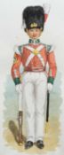 Two Northumberland Fusiliers military watercolours