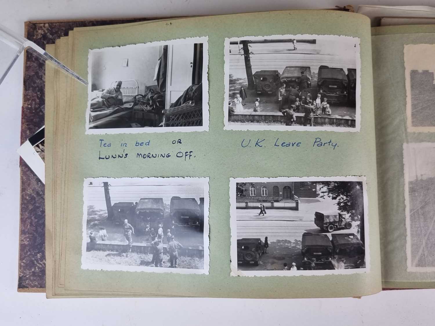 WW2 Engineer Battalion 21st Army group photo album and an Adolf Hitler picture card book - Image 9 of 13