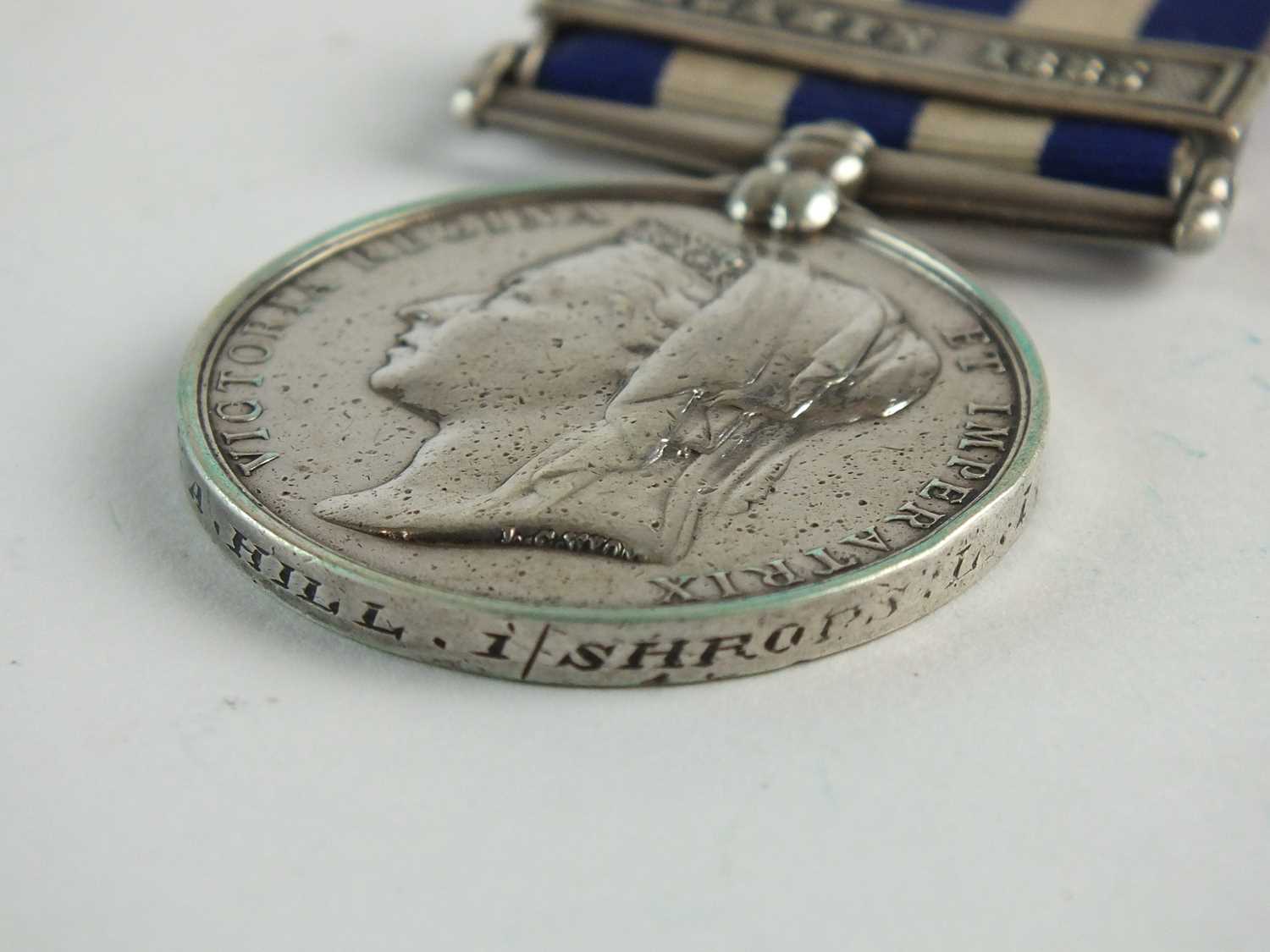 Egypt and Sudan 1882 medal with 1 clasp, Suakin 1885 - Image 4 of 6