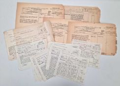 A collection of twenty-eight original World War II Allied Army award recommendations