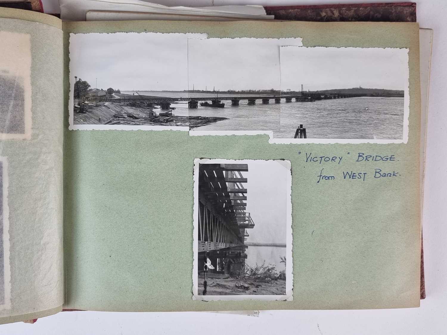 WW2 Engineer Battalion 21st Army group photo album and an Adolf Hitler picture card book - Image 11 of 13